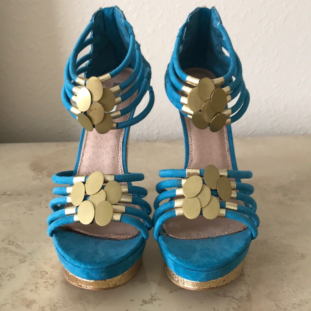 Aquamarine high heels